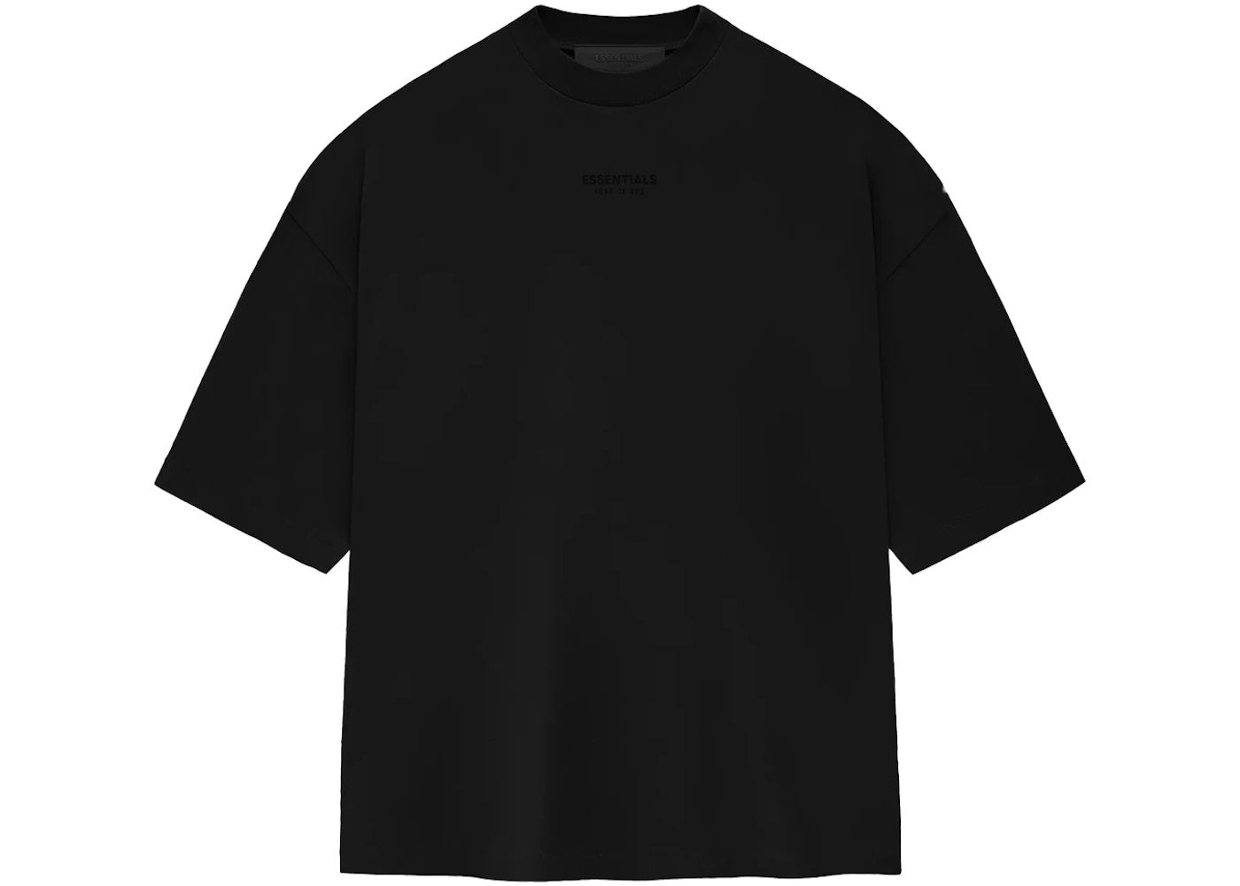 Fear of God Essentials FW23 Small Logo Tee Jet Black - 05kikxs