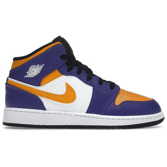 Jordan 1 Mid ''Lakers'' GS - 05kikxs