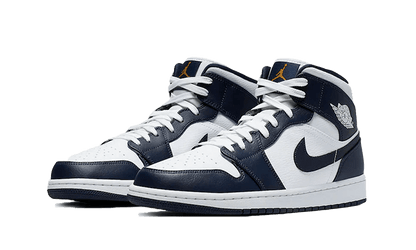 Jordan 1 Mid ''White Metallic Gold Obsidian'' - 05kikxs