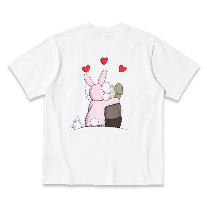 KAWS x Uniqlo Warhol UT Graphic T-shirt White Pink Blue - 05kikxs