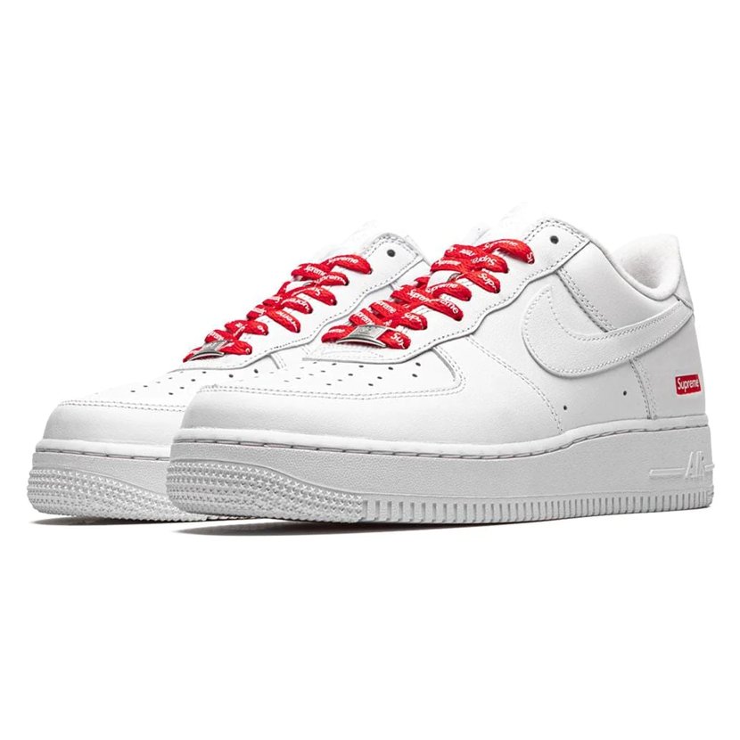 Nike Air Force 1 Low Supreme ''White'' - 05kikxs