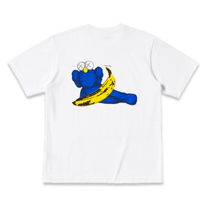 KAWS x Uniqlo Warhol UT Graphic T-shirt White Blue Banana