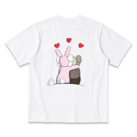 KAWS x Uniqlo Warhol UT Graphic T-shirt White Pink Blue