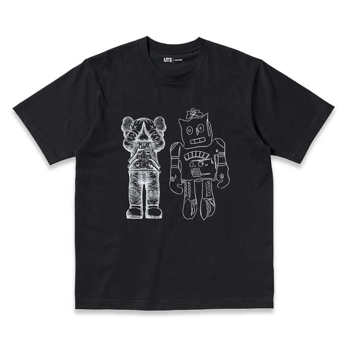 KAWS x Uniqlo Warhol UT Graphic T-shirt Black White