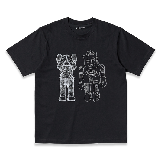 KAWS x Uniqlo Warhol UT Graphic T-shirt Black White