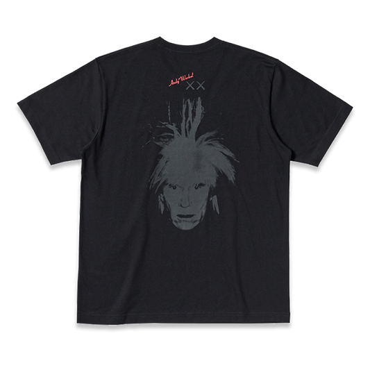 KAWS x Uniqlo Warhol UT Graphic T-shirt Black Big Head Back